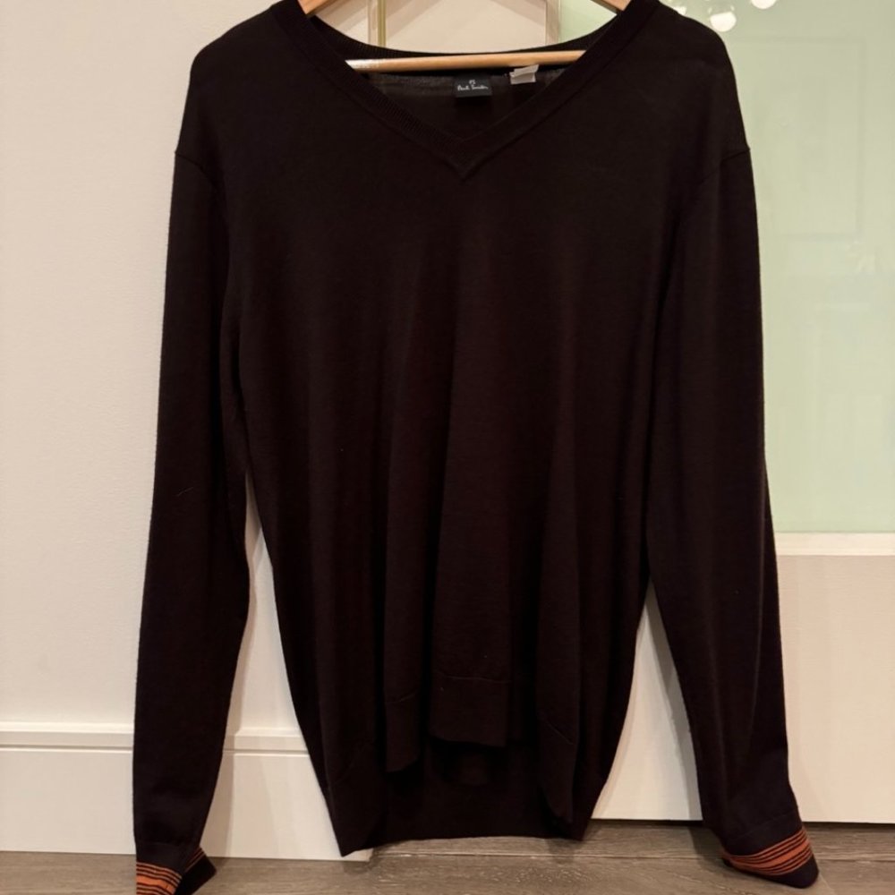 Paul Smith - V-Neck Sweater - Maroon - Medium